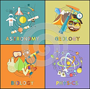 Astronomy, Physics, Geology, Biology Graphics photo