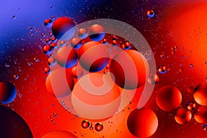 Biology, physics or chemistry abstract background. Space or planets universe cosmic pattern. Abstract molecule atom structure.