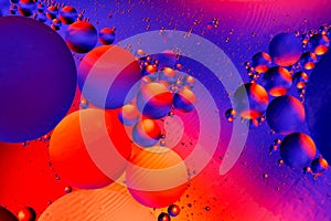 Biology, physics or chemistry abstract background. Space or planets universe cosmic pattern. Abstract molecule atom structure.