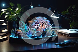 Bioluminescent Desk Organizers Living Organizational Aids