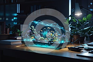 Bioluminescent Desk Organizers Living Organizational Aids