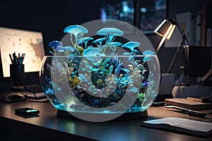 Bioluminescent Desk Organizers Living Organizational Aids