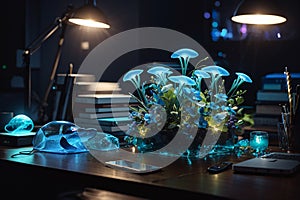 Bioluminescent Desk Organizers Living Organizational Aids