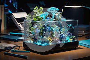 Bioluminescent Desk Organizers Living Organizational Aids