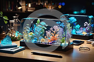 Bioluminescent Desk Organizers Living Organizational Aids