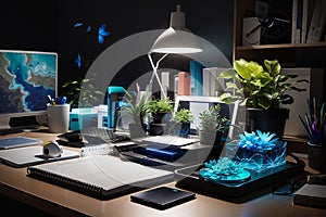 Bioluminescent Desk Organizers Living Organizational Aids