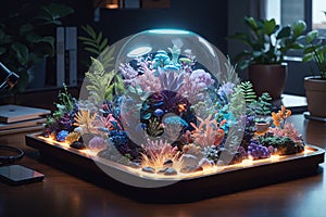 Bioluminescent Desk Organizers Living Organizational Aids