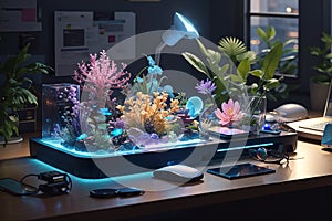 Bioluminescent Desk Organizers Living Organizational Aids