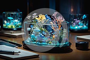 Bioluminescent Desk Organizers Living Organizational Aids