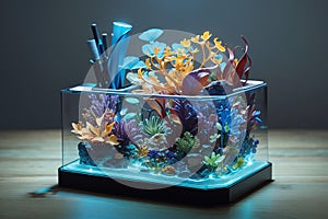 Bioluminescent Desk Organizers Living Organizational Aids