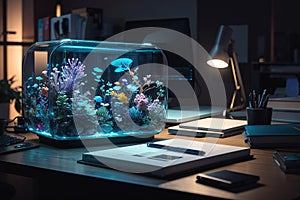 Bioluminescent Desk Organizers Living Organizational Aids