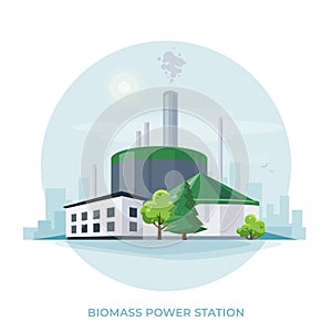 Biomass energy power plant station