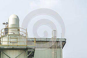 Biomass power plant is a tree background