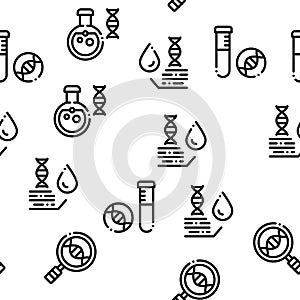 Biomaterials Seamless Pattern Vector