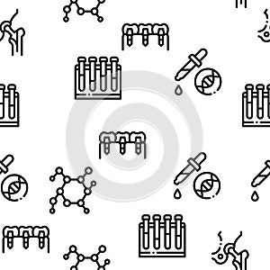 Biomaterials Seamless Pattern Vector