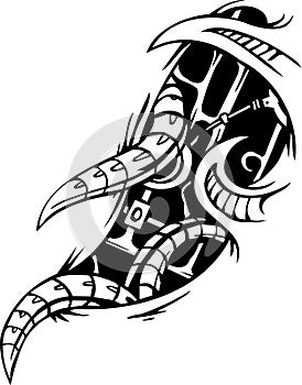 Biomechanical Designs - vector illustration