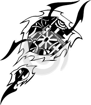 Biomechanical Designs - vector illustration