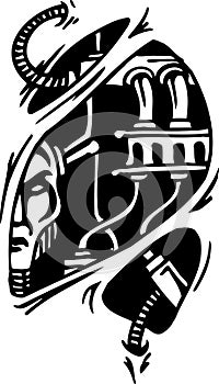 Biomechanical Designs - vector illustration