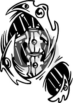 Biomechanical Designs - vector illustration