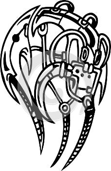 Biomechanical Designs - vector illustration