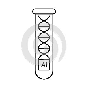 Biomedical engineering icon vector medical illustration technology