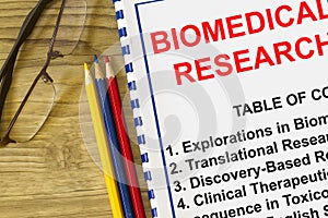 Biomedical research concept