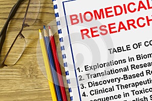 Biomedical research concept photo