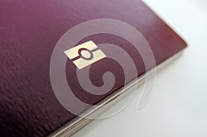 Biometric, e-passport or digital passport symbol