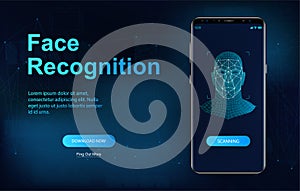 Biometric face recognition on smartphone