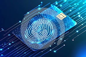 Biometric Fingerprint Security Credit Card