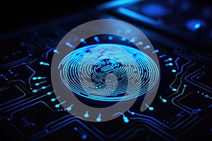 Biometric identification fingerprint scanning The system of fingerprint scanning - biometric security devices