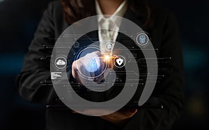 Biometric Identity Authentication and Cybersecurity Interface Latch