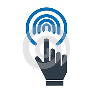 Biometric reader Isolated Vector icon which can easily modify or edit