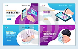 Biometric Recognition Horizontal Banners