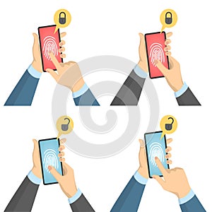 Biometric scanner set.