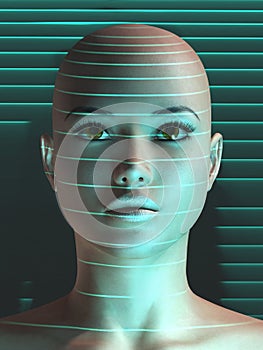 Biometric scanning of human