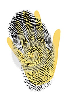 Biometrico mano dito stampare 