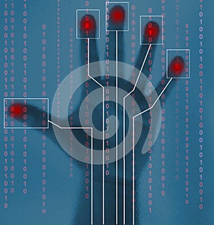 Biometric Security hand scan