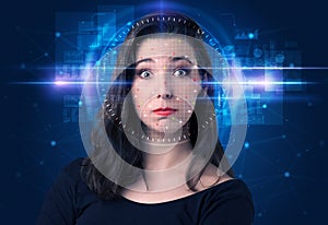 Biometric verification - woman face detection