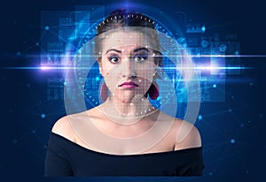 Biometric verification - woman face detection