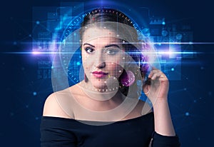 Biometric verification - woman face detection