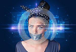 Biometric verification - woman face detection