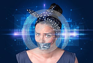 Biometric verification - woman face detection