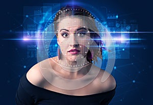 Biometric verification - woman face detection