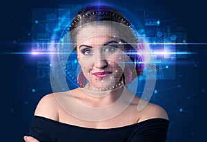 Biometric verification - woman face detection