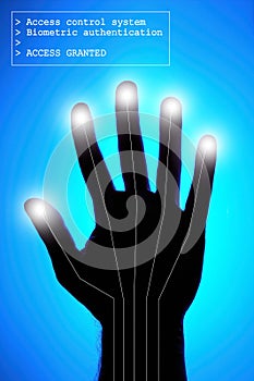 Biometrics - hand identification photo