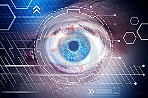 Biometrics, id and tech concept