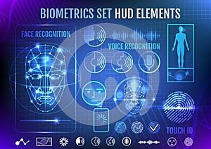 Biometrics Set HUD Elements