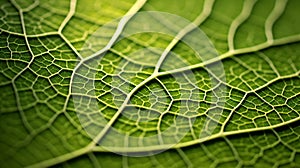 Biomorphic design tree leaf macro.