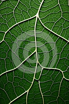 Biomorphic design tree leaf macro.